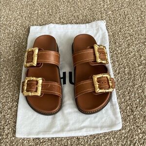 SCHUTZ Enola Sporty Leather Sandal